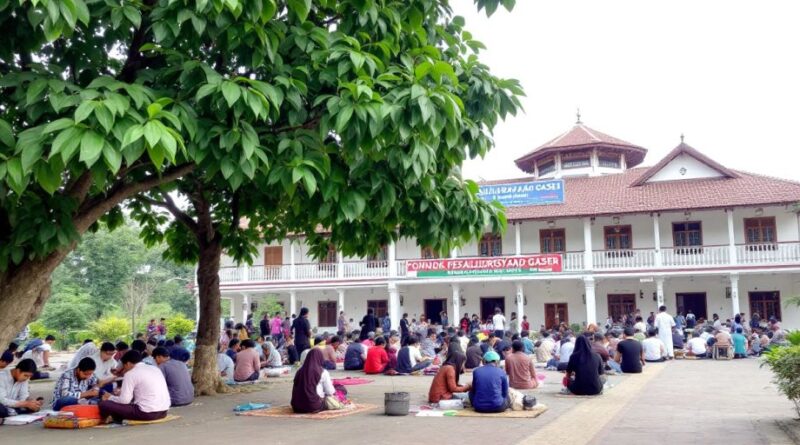 Pemandangan Pondok Pesantren Sabilurrosyad Gasek yang indah.