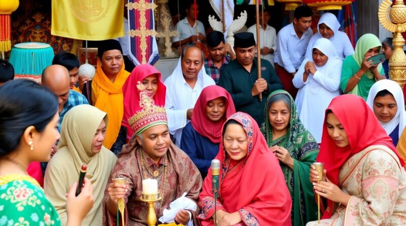 Beragam simbol agama dalam kehidupan masyarakat Indonesia.